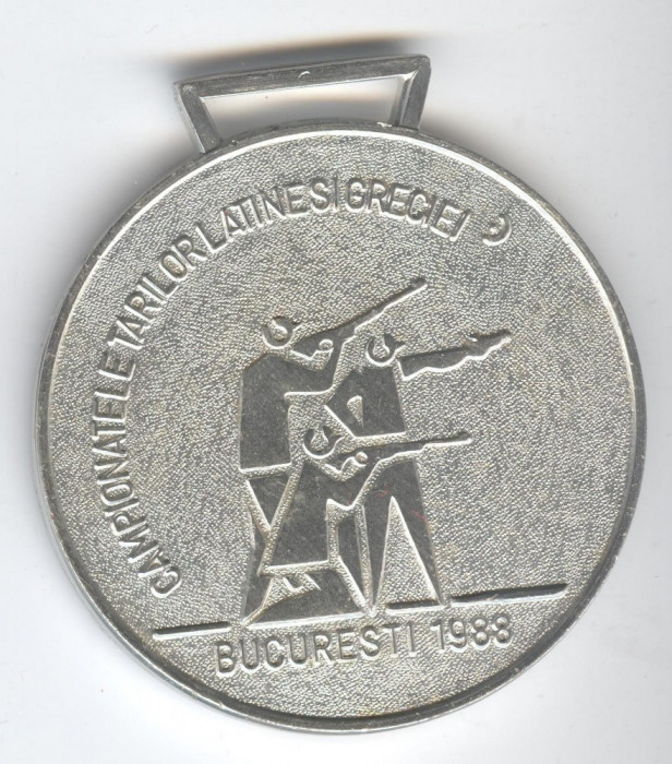 CAMPIONATELE TARILOR LATINEI si GRECIEI Bucuresti 1988 - TIR, Medalie Sport