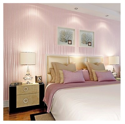 Tapet light pink design interior, 10 m X 0.53 m, 1 rola foto