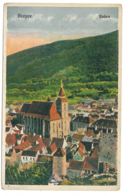 212 - BRASOV, Panorama, Romania - old postcard - unused - 1931 foto