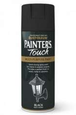 Vopsea Spray Painter?s Touch Matt Black 400ml foto