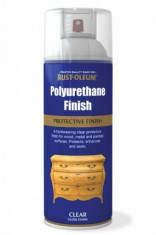 Spray Lac Poliuretanic Transparent Lucios Rust Oleum 400ml foto