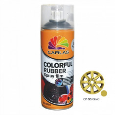 Vopsea Cauciucata Carlas Gold 400ml foto