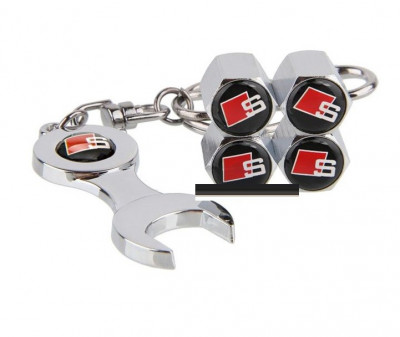 SET breloc auto pentru auto AUDI S line cu 4 capacele metal auto foto