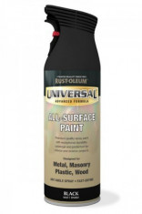 Vopsea Spray Universal Negru Mat 400ml foto