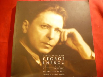 Album Program- Festivalul International George Enescu -aXVIa Ed. 2003 foto