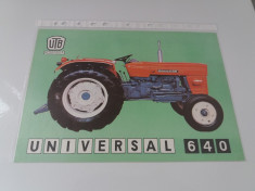 Brosura tractor UTB UNIVERSAL 640, an 1979 foto