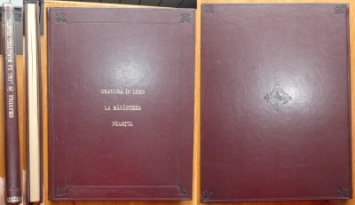 Racoveanu, Gravura in lemn la Manastirea Neamtul,1940 ,ex. 23/26, legatura piele foto