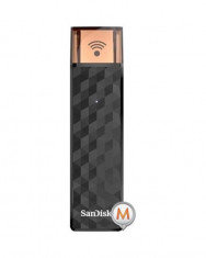 SanDisk Connect Wireless USB Stick 16GB SDWS4-016G-G46 Negru foto