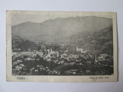 Carte postala necirculata Zlatna anii 20 foto