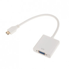 ADAPTOR MINI HDMI TATA - VGA MAMA &amp;amp; AUDIO foto