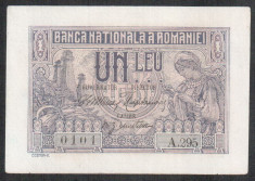 1 Leu 1915 V guvernator UNC - foto