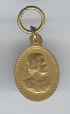 1900 REGINA ELISABETA A ROMANIEI - Fundatia VATRA LUMINOASA mini medalion SUPERB foto