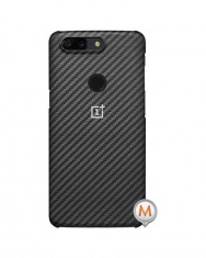 OnePlus 5T Karbon Bumper Case Negru foto