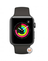 Apple Watch Series 3 Sport 38mm Aluminium Grey Plastic Band Negru foto