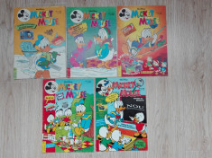Lot 5 reviste benzi desenate Mickey Mouse, anul 1996 foto