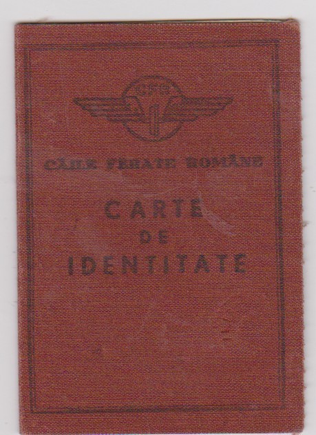 CARTE IDENTITATE C.F.R. ANII 60