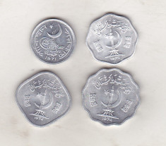 bnk mnd Pakistan lot 4 monede unc foto