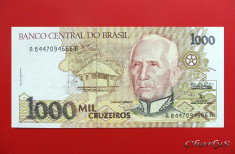 BRAZILIA - 1.000 Cruzeiros 1990 - UNC foto