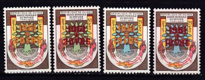 Guineea 1961 anul refugiatilor MI 67-68 a+b MNH Michel=32 foto