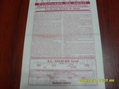 program FC Telecom Arad - Soimii Sibiu foto