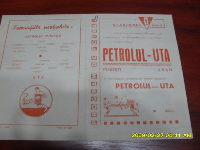 program UTA - Petrolul Ploiesti foto