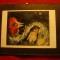 Tablou cu reproducere Cocosul indragostit de m.Chagall , dim. = 14x11 cm