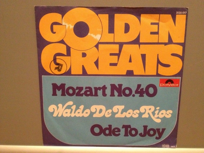 MOZART - SYMPHONY no 40/ODE TO..(1970/POLYDOR/RFG)- Vinil Single pe &#039;7/Impecabil