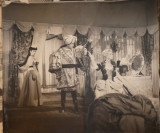 Fotografie afis de dimensiuni mari : 63 x 55 cm , anii 50 , piesa de teatru