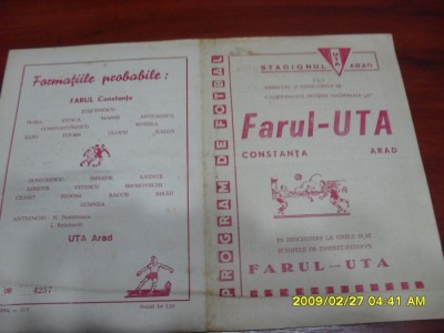 program UTA - Farul Constanta foto