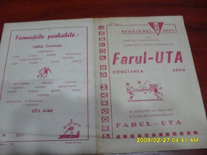 program UTA - Farul Constanta