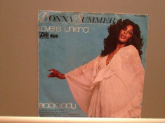 DONNA SUMMER - LOVE&amp;#039;S UNKIND/BLACK LADY (1977/WARNER/RFG) - Vinil Single pe &amp;#039;7/ foto