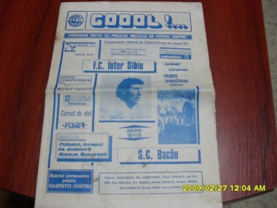 program Inter Sibiu - SC Bacau foto