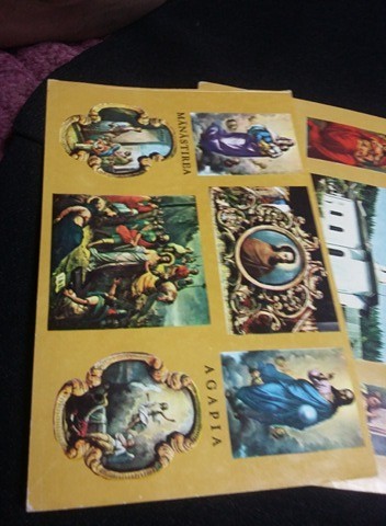 Set carti postale MANASTIREA AGAPIA,perioada ceausista,necirculate f.mare T.GRAT