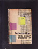 INDRUMATOR PENTRU FINISAREA TESATURILOR DE LINA, 1963, Alta editura