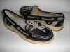 LICHIDARE STOC!Mocasini dama SPERRY originali noi piele brant anatomic comozi 36, Piele naturala, Negru