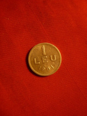 Moneda 1 Leu 1951 RPR ,cal.aproape NC , aluminiu foto