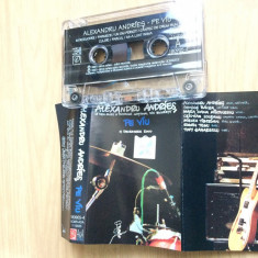 Alexandru Andries Pe Viu caseta audio muzica folk blues rock jazz A&A rec. 2001