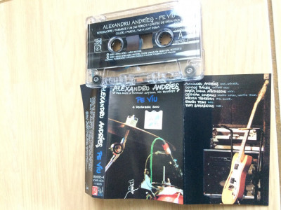 Alexandru Andries Pe Viu album caseta audio muzica blues jazz pop rock folk A&amp;amp;A records 2001 foto