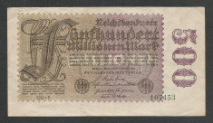 GERMANIA 500000000 500.000.000 MARCI MARK 1923 [1] P-110d/2 , XF++ foto
