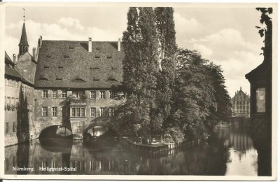 (A) carte postala(ilustrata)-GERMANIA-Nurnberg-Heiliggeist-Spitalul foto