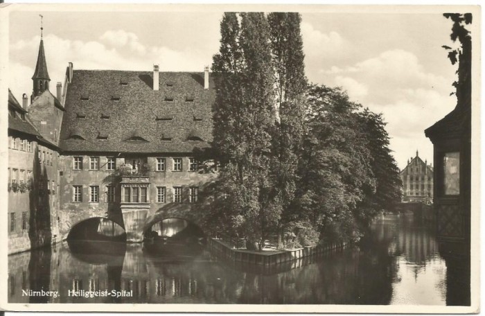 (A) carte postala(ilustrata)-GERMANIA-Nurnberg-Heiliggeist-Spitalul