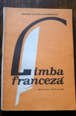 D - Manual limba franceza, anul V de studiu, 1989 foto