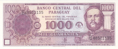 Bancnota Paraguay 1.000 Guaranies 2002 - P221 UNC ( comemorativa ) foto