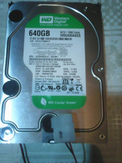 Hard-disk WD 640 GB-Green Sata2 5400 rpm 16MB+cooler nou 1025 zile 100% P15 foto