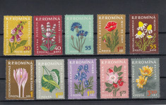 ROMANIA 1959 LP 485 PLANTE MEDICINALE SERIE MNH foto