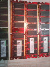 Kit Vintage memorie DDR SD Ram 1024 Mb (4 buc x 256 mb) 184 pini P03 foto