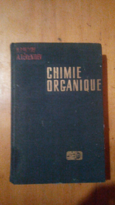 Chimie organique-B.Pavlov,A.Terentiev