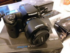 Aparat foto Samsung GX-20 14.6 Mega Pixels 2 obiective 18-55 50-200 foto