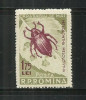 ROMANIA 1956 - INSECTE DAUNATOARE, EROARE CULOARE, LP. 413 a, Nestampilat
