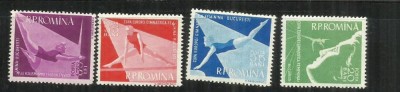 ROMANIA 1957 - CAMPIONATELE EUROPENE DE GIMNASTICA, MNH - LP. 429 foto